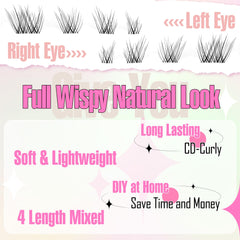 Ruairie mixed-length clusters enable customizable DIY lash styles