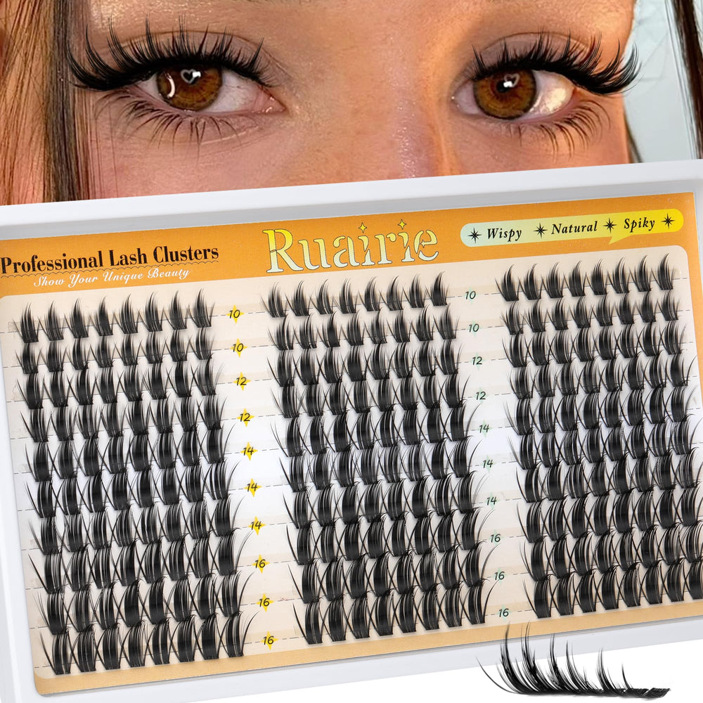 Ruairie manga cluster lashes design creates anime-inspired eye enlargement.