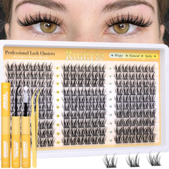Ruairie Manga Lash Clusters Kit packaging highlights premium setup for quick first use