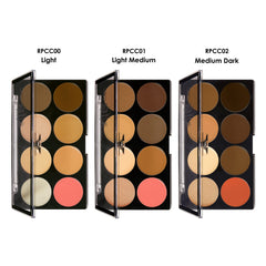 Ruby Kisses 3D Contour Artist Set light medium swatches for seamless blending.