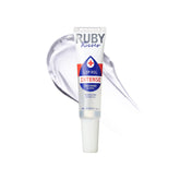 Ruby Kisses Lip Oil bottle pour showing deep hydration and glossy finish
