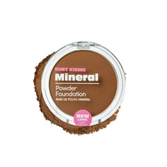 Ruby Kisses Mineral Pressed Powder Foundation Chestnut compact for a natural, even complexion.