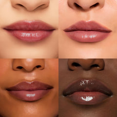 Ruby & Millie glossy finish close-up highlights non-sticky moisture.