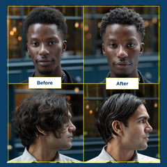 Ruffians Smoothing Balm applied to textured hair for easy styling