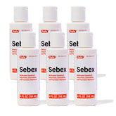Rugby Sebex bottle front, medicated dandruff care for the scalp.