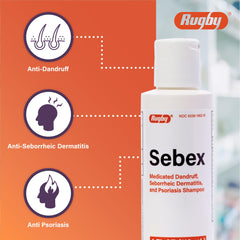 Rugby Sebex six-pack boxes for economical scalp care.