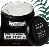 RUGGED & DAPPER deep pore cleansing face mask for clearer skin.