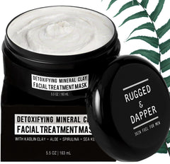 RUGGED & DAPPER deep pore cleansing face mask for clearer skin.