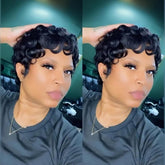 RUISENNA Pixie Cut Wig with natural hairline for daily wear