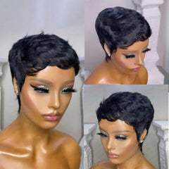 RUISENNA wig with realistic waves for added volume and bounce.