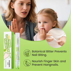 RUNBEN kid-safe nail care pen shown for easy, mess-free application