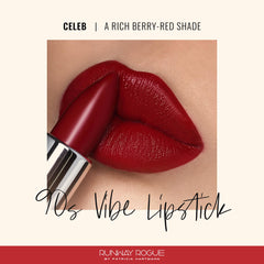 Runway Rogue Celeb tube closeup highlights moisturizing matte formula.