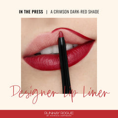 Runway Rogue lip liner with built-in sharpener shown for accurate, sharp edge.