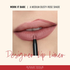 Runway Rogue Designer Liner Work It Babe built-in sharpener enables precise edge definition.