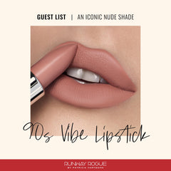 Runway Rogue Guest List lipstick application shows smooth glide and buildable intensity.