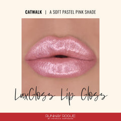 Runway Rogue LuxGloss high-pigment shimmer provides bold color with a light-reflecting finish.