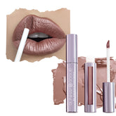 Runway Rogue Pearl Glam Soft Light lipstick tube with frosted nude-pink glow for all-day wear.