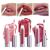 Runway Rogue Silk Glam Call Sheet lipstick on lips with luminous frost finish and long wear.