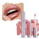 Runway Rogue Silk Glam Jet Set bottle highlights long-wear, shimmering rosy-pink color.