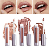 Runway Rogue Silk Glam Couture lipstick swatch showing golden-nude shimmer for day-to-night looks