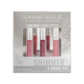Runway Rogue Try Me 3 Mini Long-Wear Set packaging for gifting and display.