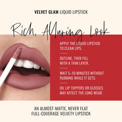 Runway Rogue Velvet Glam 90s Nude tube packaging on display.