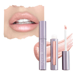 Runway Rogue LuxGloss Photo Filter lip gloss in tube for shimmering pale-nude glow.