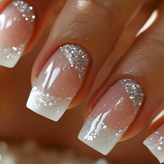 RUOKEXIN White French Tip nails for a salon-style at-home manicure.
