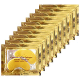 Ruzzut under-eye patches 24K gold pack delivers deep hydration for tired eyes.