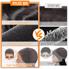 Rylice wig with pre-plucked hairline for natural-looking part
