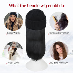 S-noilite beanie wig features an inner buckle for secure wear