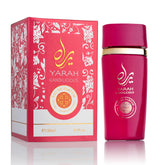 SAADAH Yarah Candilicious bottle front showcases a fruity floral profile for confident everyday wear.