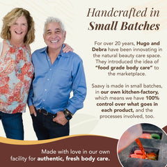 Saavy Naturals Palo Santo Sandalwood aroma evokes earthy, calming scent.