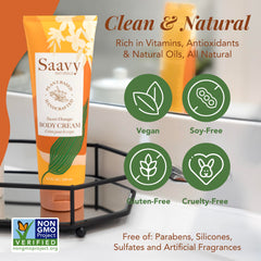 USA-made ingredient label highlights clean plant-based formula from Saavy Naturals.