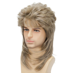 Sabosi mullet wig blonde side view highlighting bold silhouette and comfortable wear