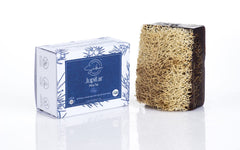 SABUN NATURALLY LAVISH Pine Tar Soap Pack featuring loofah exfoliation.