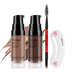 SACE LADY eyebrow gel kit in two colors with brushes for defined brows.