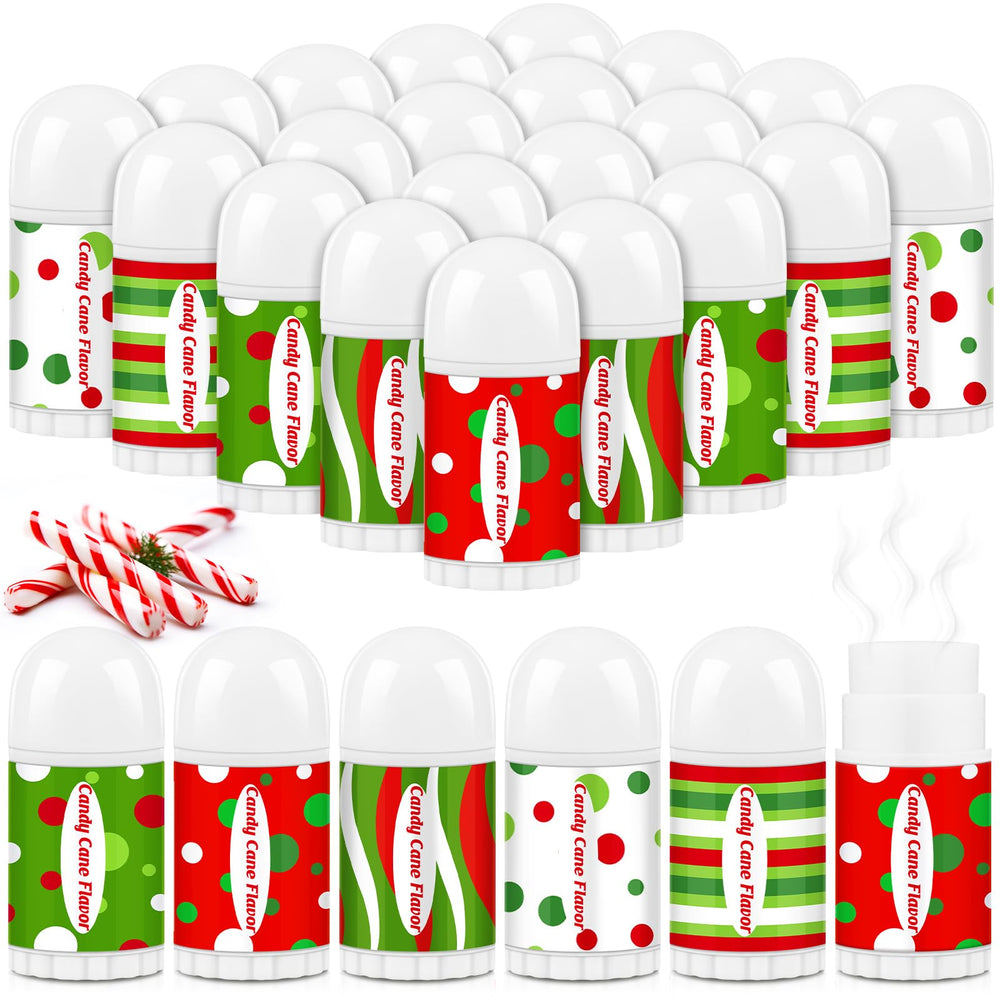 Sacubee Christmas lip balm bulk pack peppermint flavor for gifting.