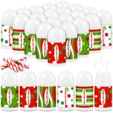 Sacubee Christmas lip balm bulk pack peppermint flavor for gifting.