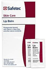 Safetec Lip Balm Pomegranate Tube Hero shows smooth glide