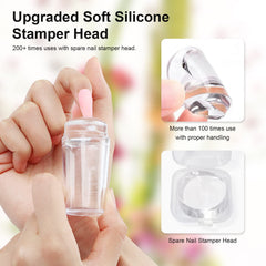 SAGEBIO stamping jelly with scraper enables clean pattern pickup.