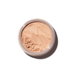 Saie Airset Radiant Powder compact close-up showing lightweight finish and glow