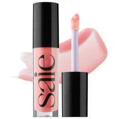 Saie Glossybounce Kiss packaging and wand for precise application.