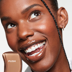 Saie Glossybounce lip oil hybrid for cushiony moisture and glow