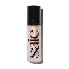 Saie Glowy Super Gel bottle in Roseglow delivering a radiant, hydrating glow.