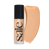 Saie Glowy Super Skin Tint Shade 11 bottle close-up highlights radiant, weightless coverage
