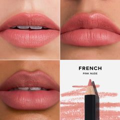 Saie Lip Liner 101 natural framing look defines lips with subtle precision.