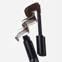Saie Mascara 101 application-wiggle technique highlights precise lengthening at roots.
