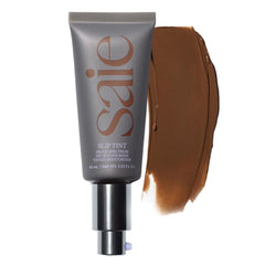 Saie Slip Tint bottle with pump for easy application and SPF 35 protection