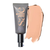Saie Slip Tint SPF 35 bottle cap highlights compact packaging for easy daily use